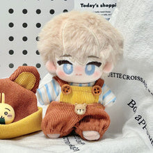 Load image into Gallery viewer, For 10cm Cotton Doll Men's Clothing Little Bear Panini Set Cute Doll Plush Clothes Decoration DIY Outfit Doll Hat for 10cm Cotton Accessories
