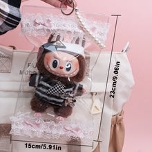Load image into Gallery viewer, 1Pc Lace Mystery Box Storage Case Anime Ornaments Mystery Box Organizer Box Round Plush Dolls Display Bag
