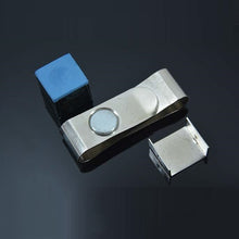 Load image into Gallery viewer, 1PC S Type Stainless Steel Magnetic Chalk Clip Durable Adjustable Storage Clip Billiard Accessories
