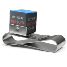 Load image into Gallery viewer, 1PC S Type Stainless Steel Magnetic Chalk Clip Durable Adjustable Storage Clip Billiard Accessories
