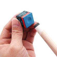 Load image into Gallery viewer, 2PCS/BOX Blue Oily Chalk Cue Head Delicate Anti-Slip Powder Billiard Supplies
