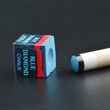 Load image into Gallery viewer, 2PCS/BOX Blue Oily Chalk Cue Head Delicate Anti-Slip Powder Billiard Supplies
