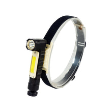 Load image into Gallery viewer, 1PC Multi-Function XPG+COB 90° Folding Corner Flashlight Ultra Bright Fishing Repair Work Headlamp USB Charging
