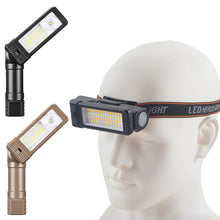 Load image into Gallery viewer, 1PC Multi-Function COB Flashlight 180° Rotating Portable LED Super Bright Maintenance Work Light
