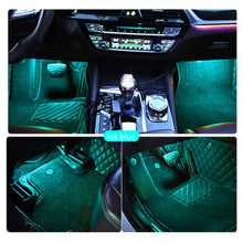 Load image into Gallery viewer, 2Pcs/Set or 4Pcs/Set 5V USB LED Car Interior Atmosphere Backlight Ambient Mood Foot Light USB Decorative Lamp Auto APP Voice Control Accessories
