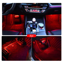 Load image into Gallery viewer, 2Pcs/Set or 4Pcs/Set 5V USB LED Car Interior Atmosphere Backlight Ambient Mood Foot Light USB Decorative Lamp Auto APP Voice Control Accessories
