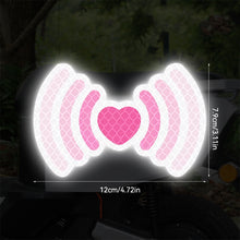 Load image into Gallery viewer, Motorcycle Helmet Decal Signal Heart Waterproof Night Warning Sign Reflective Sticker Exterior Accessories
