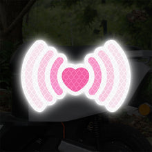 Load image into Gallery viewer, Motorcycle Helmet Decal Signal Heart Waterproof Night Warning Sign Reflective Sticker Exterior Accessories
