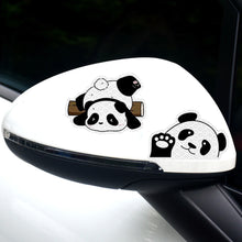 Load image into Gallery viewer, 5Pcs/Set Motorcycle Helmet Decal Waterproof Creative Pandas Night Warning Sign Reflective Sticker Exterior Accessories
