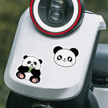 Load image into Gallery viewer, 5Pcs/Set Motorcycle Helmet Decal Waterproof Creative Pandas Night Warning Sign Reflective Sticker Exterior Accessories
