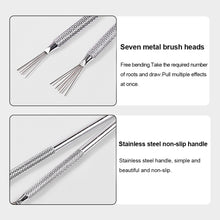 Load image into Gallery viewer, Multi-function Seven-pin Nail Pen Multi-head Flexible Stainless Steel Handle Nail Art Pen Manicure Drawing Tool Nail Art Accessory
