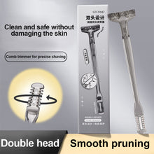 Load image into Gallery viewer, Double-headed Manual Nose Hair Trimmer Portable Convenient Nose Hair Mouth Hair Remover Facial Cleaning Tool for Men Women
