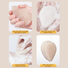 Load image into Gallery viewer, Walnut Seed Konjac Facial Puff Deep Cleanse Gentle Exfoliate Tool Makeup Remover Multifunctional Facial Cleaning Puff
