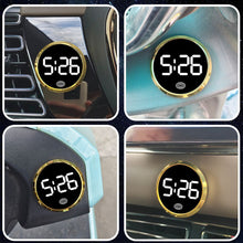 Load image into Gallery viewer, LED Luminous Car Clock Automobiles Internal Stick-On Mini Digital Clocks Auto Ornament Accessories
