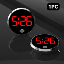 Load image into Gallery viewer, LED Luminous Car Clock Automobiles Internal Stick-On Mini Digital Clocks Auto Ornament Accessories
