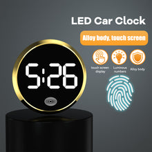 Load image into Gallery viewer, LED Luminous Car Clock Automobiles Internal Stick-On Mini Digital Clocks Auto Ornament Accessories
