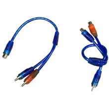 Load image into Gallery viewer, 2Pcs/Set RCA Audio Cable "Y" Splitter Adapter Computer 1 Female To 2 Males Cord Cables For Home Audio
