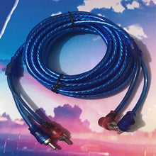Load image into Gallery viewer, Car Automotive Pure Copper Audio Cable Audio System Modification Subwoofer Amplifier 2 RCA to 2 RCA Wire Signal Cable
