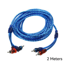 Load image into Gallery viewer, Car Automotive Pure Copper Audio Cable Audio System Modification Subwoofer Amplifier 2 RCA to 2 RCA Wire Signal Cable
