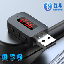 Load image into Gallery viewer, Car Wireless Adapter Bluetooth 5.4 Transmitter Receiver Audio AUX Adapter For Car Audio Music AUX Handsfree Headset

