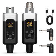 Load image into Gallery viewer, 2.4G Wireless Microphone Converter XLR Transmitter And Receiver For Dynamic Microphone Guitar Receiver Transmission Adapter
