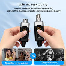 Load image into Gallery viewer, 2.4G Wireless Microphone Converter XLR Transmitter And Receiver For Dynamic Microphone Guitar Receiver Transmission Adapter
