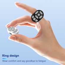 Load image into Gallery viewer, 8 Buttons Portable Blutooth Remote Control Scrolling Finger Mobile Phone Video Control Selfie Stick Automatic Page Fingertip Camera Controller
