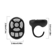 Load image into Gallery viewer, 8 Buttons Portable Blutooth Remote Control Scrolling Finger Mobile Phone Video Control Selfie Stick Automatic Page Fingertip Camera Controller
