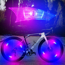 Load image into Gallery viewer, Waterproof Bicycle Wheel Lights Mountain Bike Frame Decoration Lights Bicycle Spoke Lights Night Riding Bicycle Wheel Lights Valve Lamp
