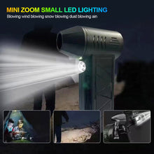 Load image into Gallery viewer, Electric Air Blower Turbo Jet Fan Brushless Motor High-Speed Turbo Violent Fan USB Rechargeable Powerful Dust Blower
