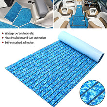 Load image into Gallery viewer, 450x2400x6mm Self-Adhesive Foam Teak Decking EVA Foam Marine Flooring Faux Boat Decking Boat EVA Foam Floor Mat For Boat
