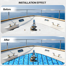 Load image into Gallery viewer, 450x2400x6mm Self-Adhesive Foam Teak Decking EVA Foam Marine Flooring Faux Boat Decking Boat EVA Foam Floor Mat For Boat
