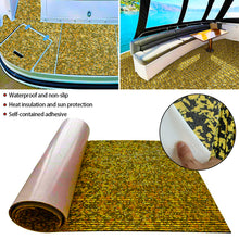Load image into Gallery viewer, 450x2400x6mm Self-Adhesive Camo Foam Teak Decking EVA Foam Marine Flooring Faux Boat Decking Boat EVA Foam Floor Mat For Boat
