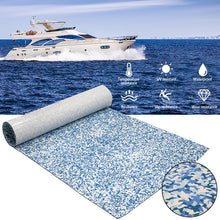 Load image into Gallery viewer, 450x2400x6mm EVA Foam Faux Teak Boat Decking Mat Brown Deck Sheet Yacht Flooring Anti Skid Mat Self Adhesive Vehicle Pad
