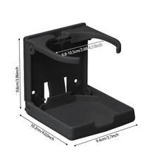 Load image into Gallery viewer, Car Folding Cup Holder Drink Holder Water Bottle Holder Front Cup Holder Stand for Car Boat Truck Yacht SUV RV Van Cup Tray
