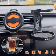 Load image into Gallery viewer, Multifunctional Adjustable Car Air Vent Cup Holder Water Bottles Drink Ashtray Rack Stand Anti-Shake Stable Auto Organizer
