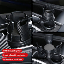 Load image into Gallery viewer, 360° Rotatable Multifunctional Car Cup Holder Expander For Car Adapter Adjustable Dual Cup Holder With Phone Holder Aromatherapy Organizer
