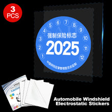 Load image into Gallery viewer, 3pcs Car Windshield Electrostatic Stickers PVC Car Static Sticker Transparent Windscreen Decal Decor Auto Interior Accessories
