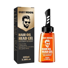 Load image into Gallery viewer, 2 in 1 Hair Wax Gel with Wide Tooth Comb Men Long-lasting Fluffy Hair Styling Oil Hair Styling Cream Liquid Fluffy Comb

