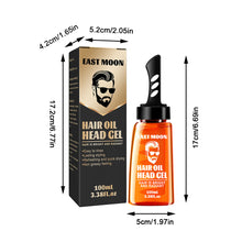 Load image into Gallery viewer, 2 in 1 Hair Wax Gel with Wide Tooth Comb Men Long-lasting Fluffy Hair Styling Oil Hair Styling Cream Liquid Fluffy Comb
