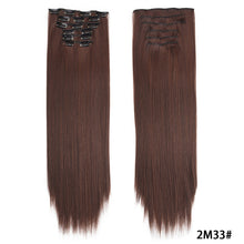 Load image into Gallery viewer, Clip in Hair Extensions Hair Extensions Thick Long Lace Weft Lightweight Synthetic Hair Wig Piece Elegant Women Wig
