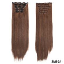 Load image into Gallery viewer, Clip in Hair Extensions Hair Extensions Thick Long Lace Weft Lightweight Synthetic Hair Wig Piece Elegant Women Wig
