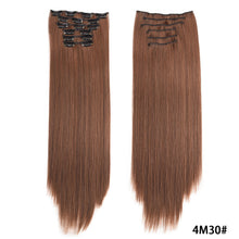 Load image into Gallery viewer, Clip in Hair Extensions Hair Extensions Thick Long Lace Weft Lightweight Synthetic Hair Wig Piece Elegant Women Wig
