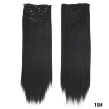 Load image into Gallery viewer, Clip in Hair Extensions Hair Extensions Thick Long Lace Weft Lightweight Synthetic Hair Wig Piece Elegant Women Wig
