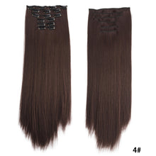 Load image into Gallery viewer, Clip in Hair Extensions Hair Extensions Thick Long Lace Weft Lightweight Synthetic Hair Wig Piece Elegant Women Wig
