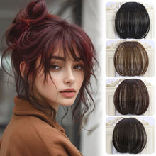 Load image into Gallery viewer, Synthetic Natural Forehead Ins Hair Fake Fringes Air Bangs Wig Female Piece Real Comic Flush Bangs Invisible Wig
