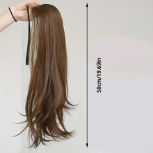 Load image into Gallery viewer, Synthetic Long Wavy Curly Ponytail Wig Women Ribbon Drawstring Tied Hair Tail Hair Extension Natural Fake Hairpiece
