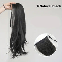Load image into Gallery viewer, Synthetic Long Wavy Curly Ponytail Wig Women Ribbon Drawstring Tied Hair Tail Hair Extension Natural Fake Hairpiece

