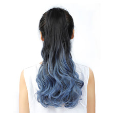 Load image into Gallery viewer, Natural Synthetic Long Wavy Curly Ponytail Wig for Women Ribbon Drawstring Tied Hair Tail Hair Extension Fake Hairpiece
