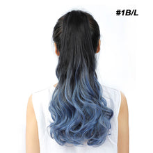 Load image into Gallery viewer, Natural Synthetic Long Wavy Curly Ponytail Wig for Women Ribbon Drawstring Tied Hair Tail Hair Extension Fake Hairpiece
